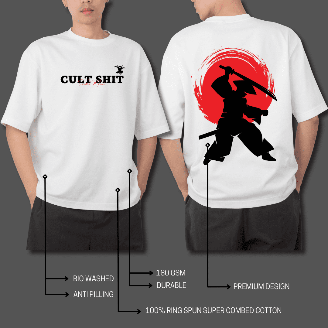 Cult Shit Oversized Tshirt - Glitch Stores India