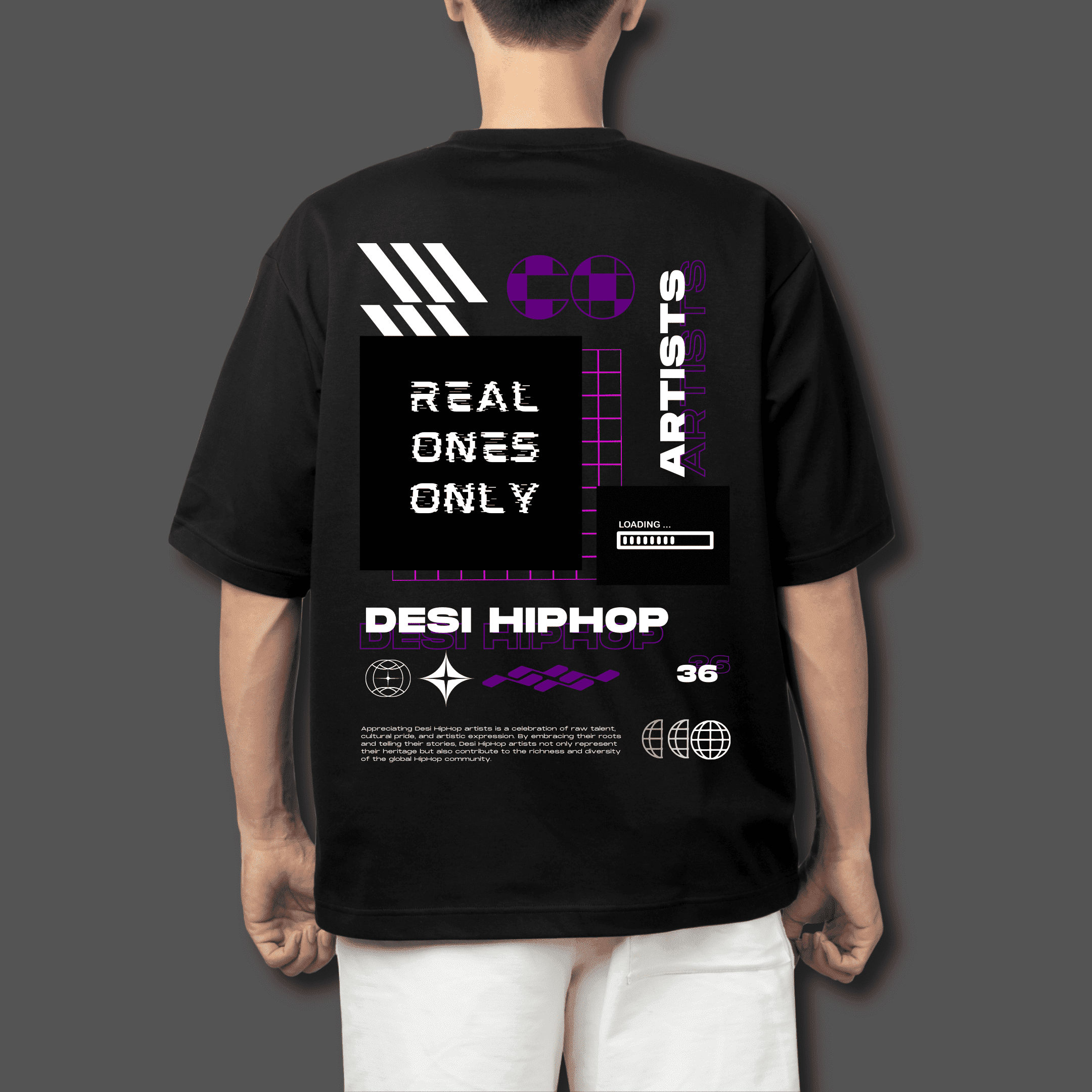 Real Ones Only Oversized Tshirt - Glitch Stores India