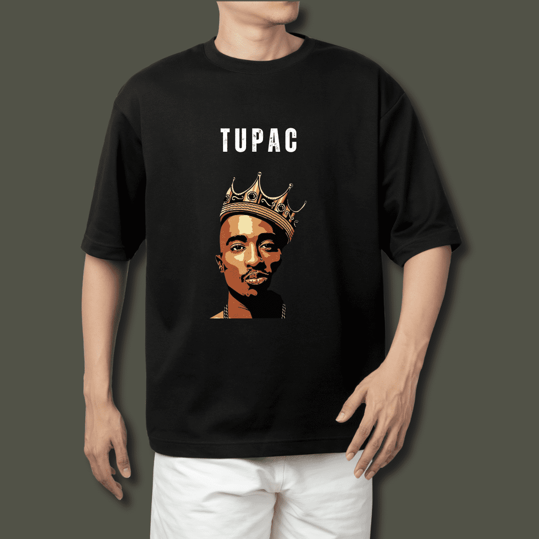 Tupac Oversized Tshirt - Glitch Stores India