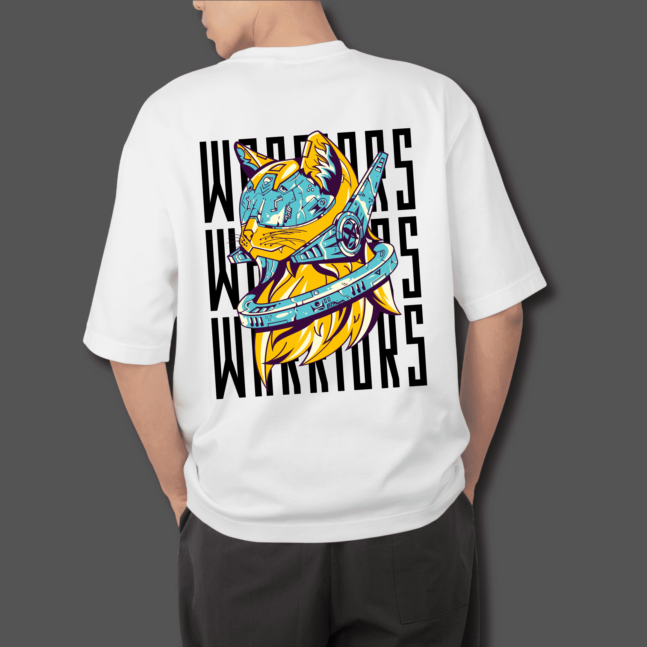 Warriors Oversized Tshirt - Glitch Stores India